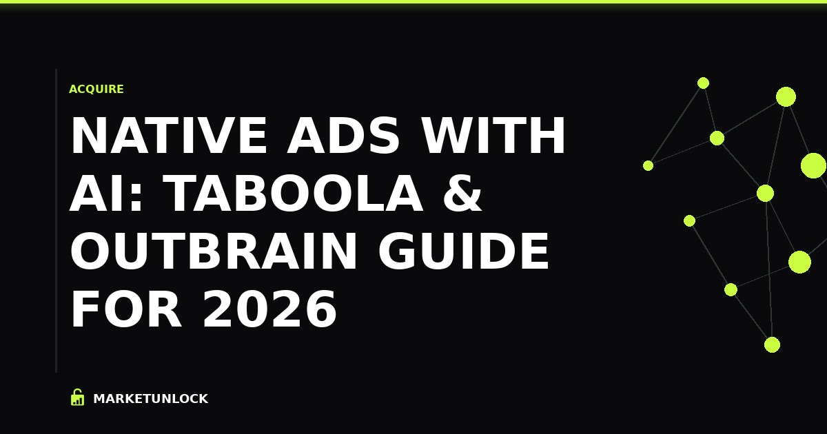 Native Ads with AI: Taboola & Outbrain Guide for 2026