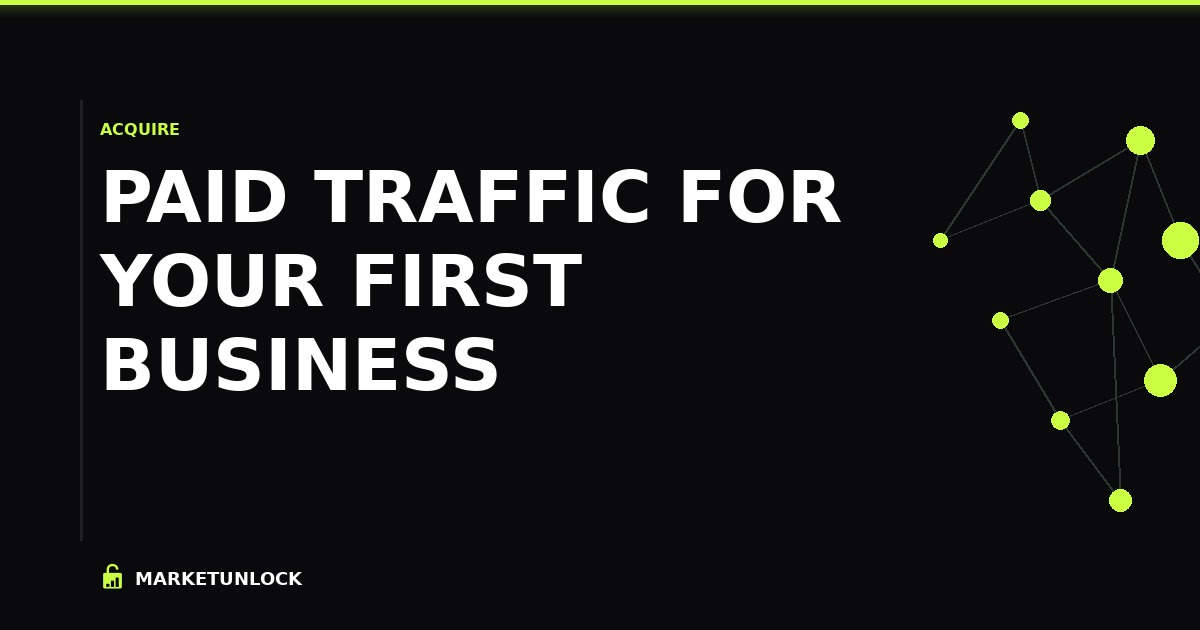 Paid Traffic for Your First Business