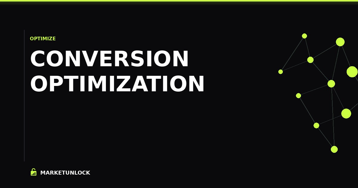 Conversion Optimization (Turn More Visitors Into Customers)