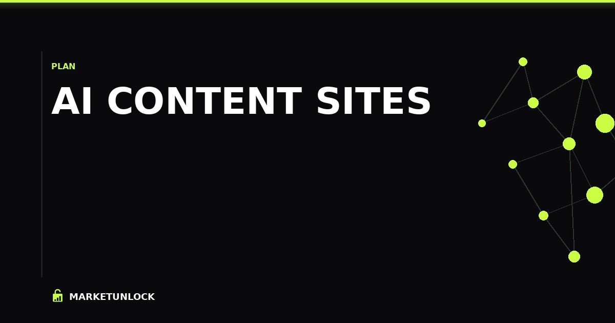 AI Content Sites: The Complete Business Model for 2026