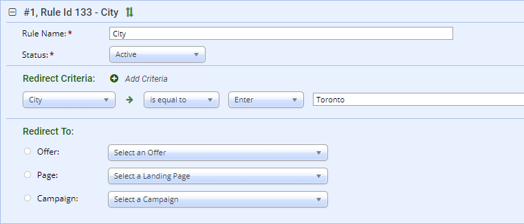 Setting Up A Redirect Rule In Click Tracker